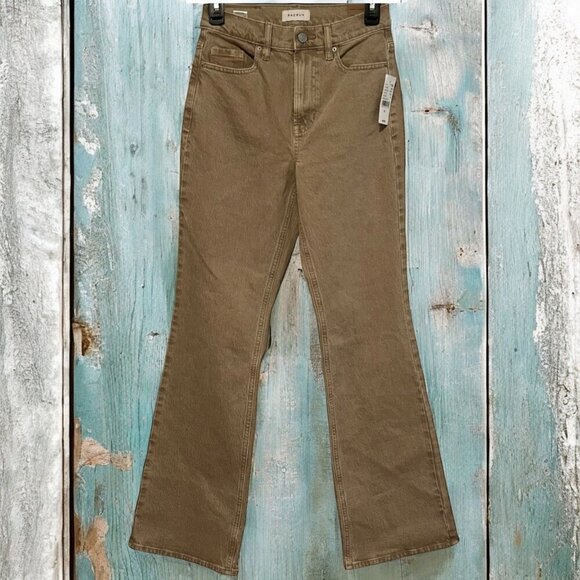 PACSUN Tan Denim Stretch High Rise Bootcut Jeans Size 25 - Picture 1 of 9